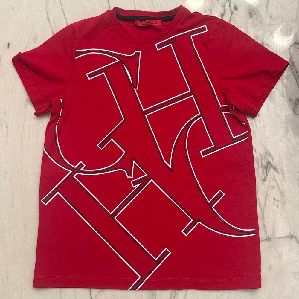 Carolina Herrera Red Graphic Kids Tee